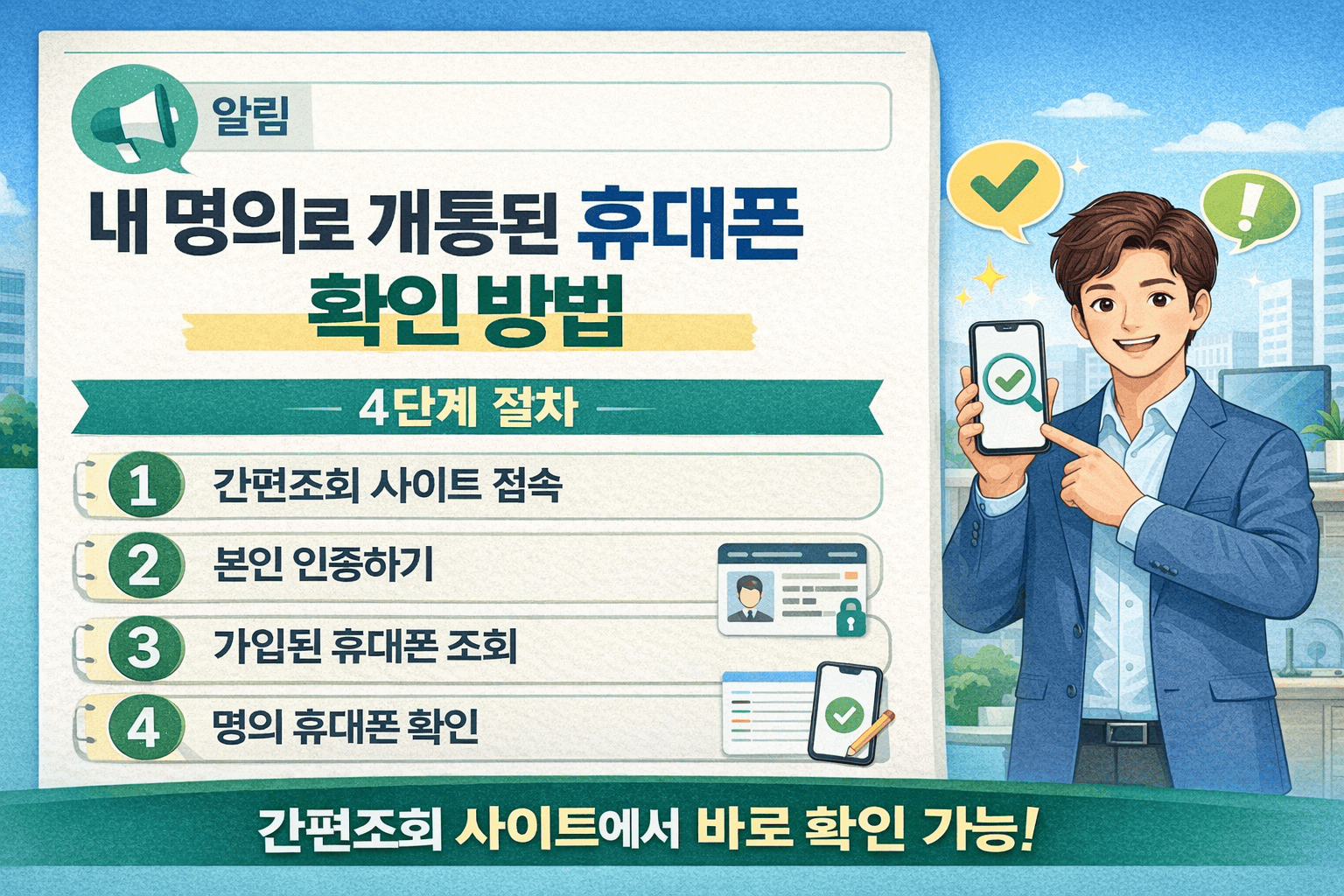 내 명의로 개통된 휴대폰 확인 방법 ❘ 몰래 개통돼도 알기 어렵습니다