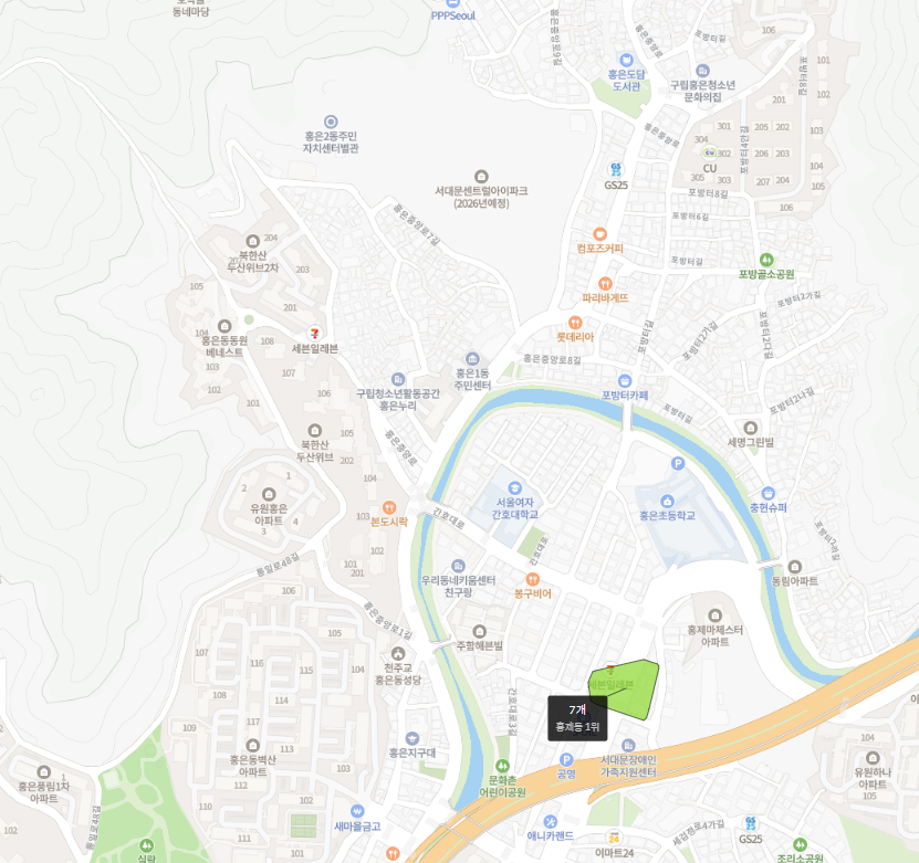 서대문센트럴아이파크-학원가