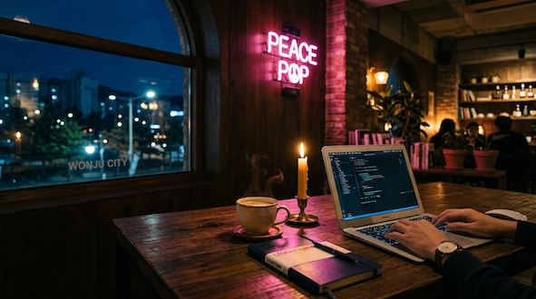 coffee and laptop