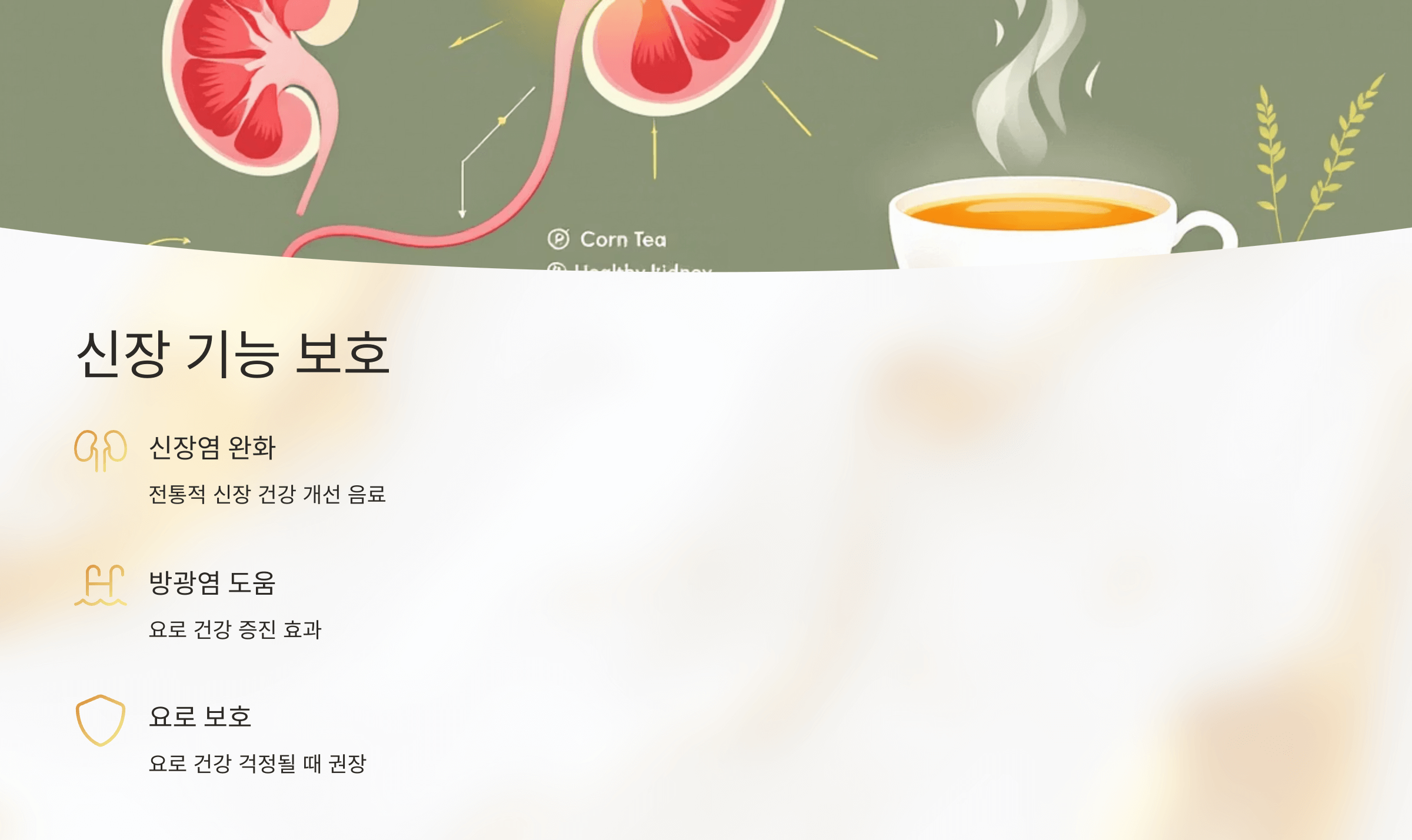 옥수수차 사진입니다.
