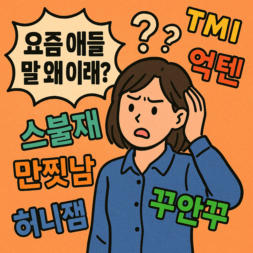요즘 애들 말 왜 이래? (신조어, 유행어, 청소년)