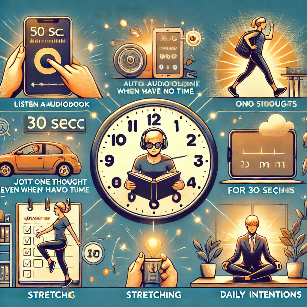 시간 없을 때도 가능한 자기계발 마이크로 습관