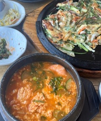 파전-얼큰순두부