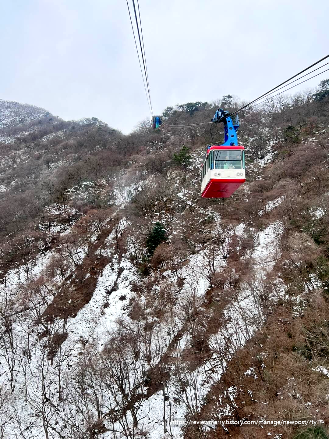 케이블카에서 보는 뷰