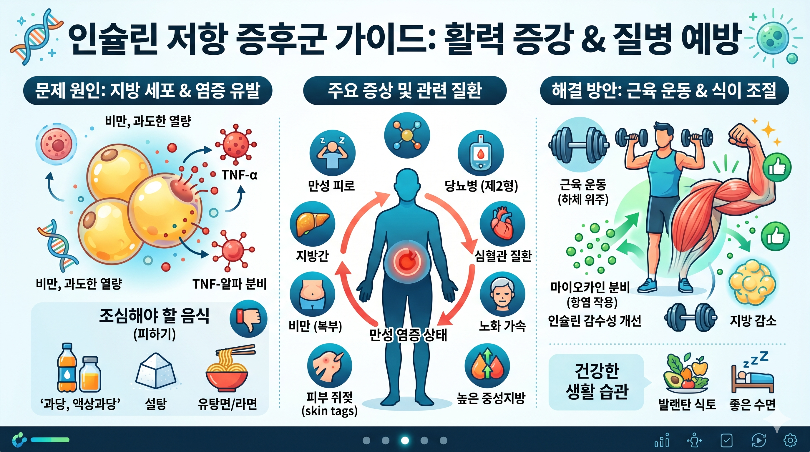 인슐린 저항 중후군 관련 인포그래픽
