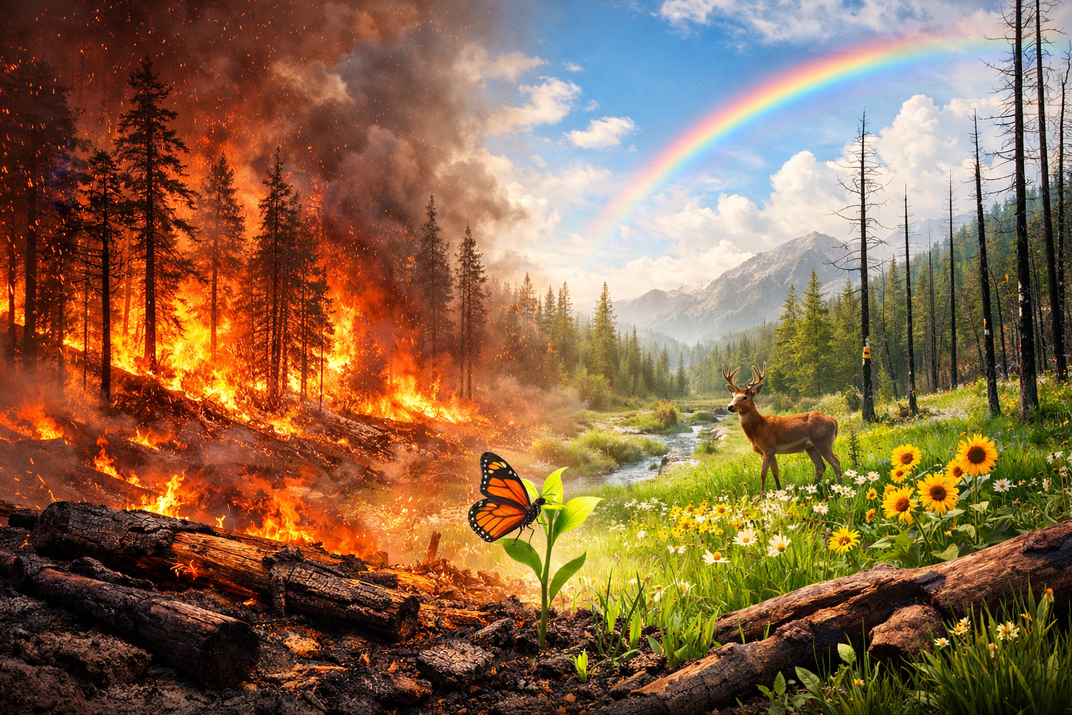 기분 좋은 산불 꿈