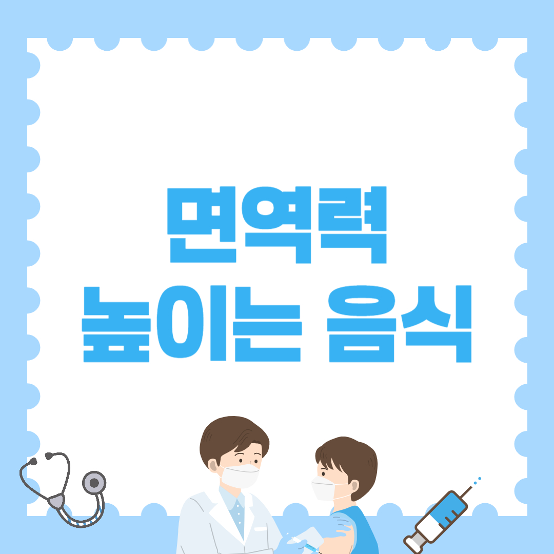 면역력 높이는 음식 – 매일 먹는 자연식 추천
