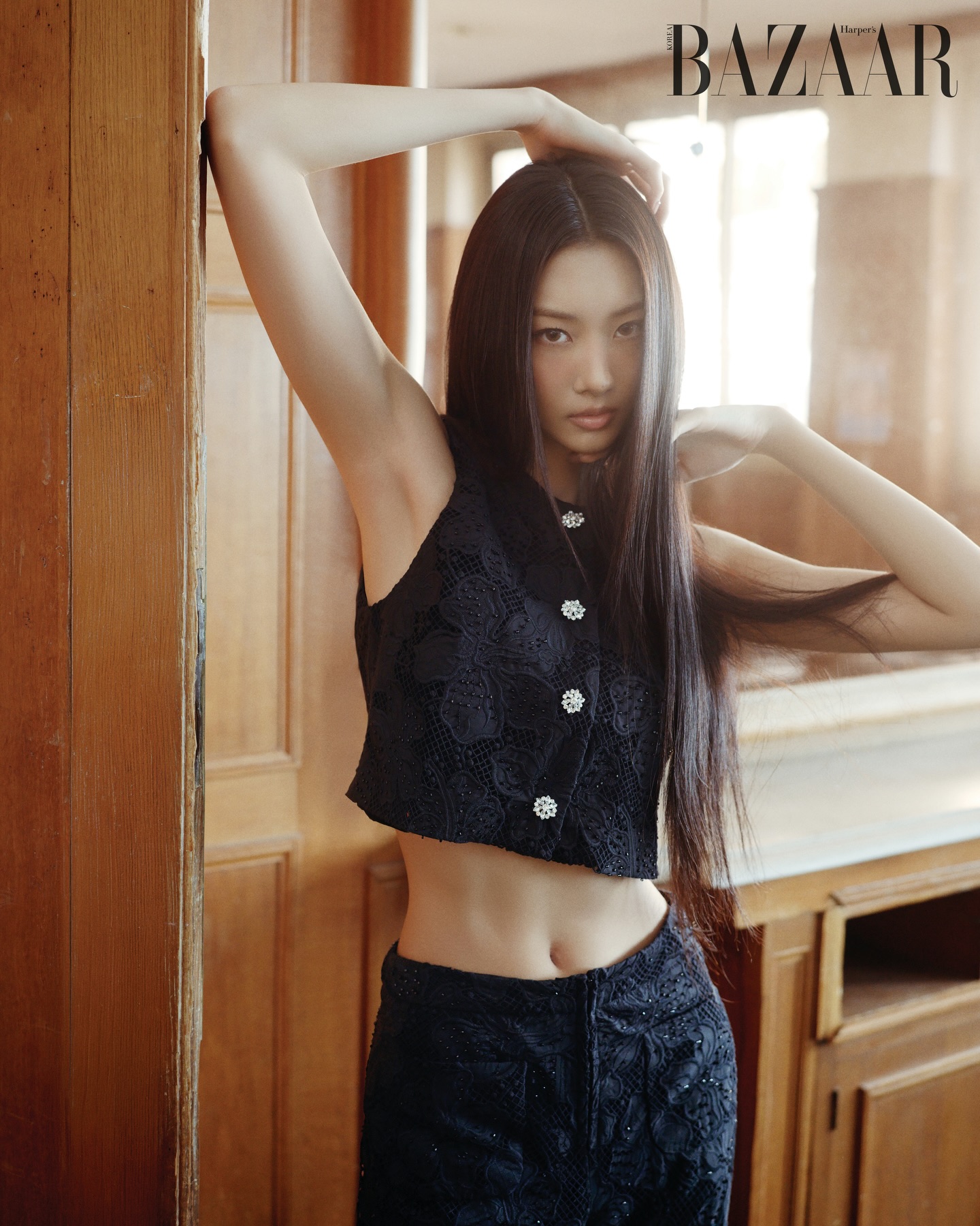 미야오 가원 산드로 하퍼스 바자 4월호 화보 | 인스티즈