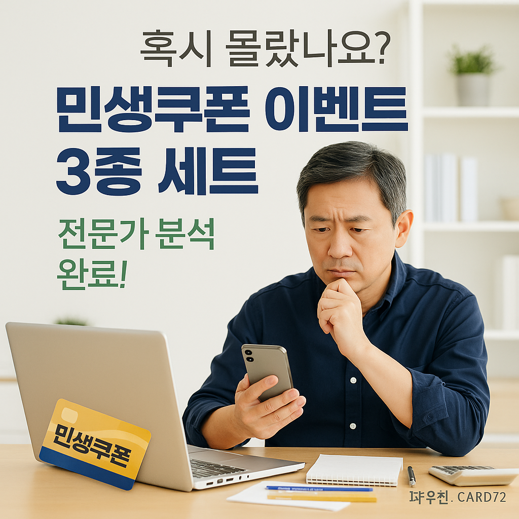 ๋ฏผ์์ฟ ํฐ ์ด๋ฒคํธ 3์ข
์ธํธ! 1000๋ง์ ๋์น์ง๋ง (์ถ์ฒ : ์ ์ฑ
๋ธ๋ฆฌํ)