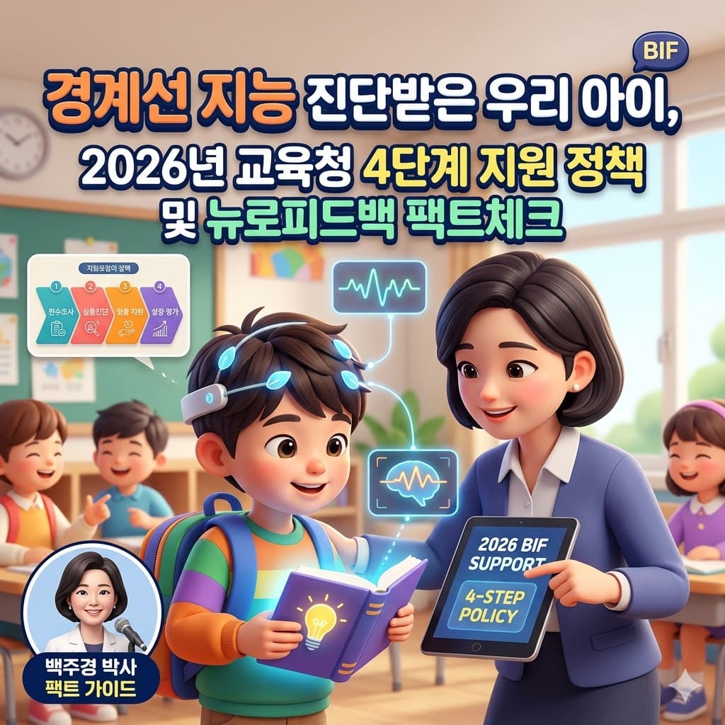 경계선 지능 진단받은 우리 아이, 2026년 교육청 4단계 지원 정책 및 뉴로피드백 팩트체크 (백주경 박사)