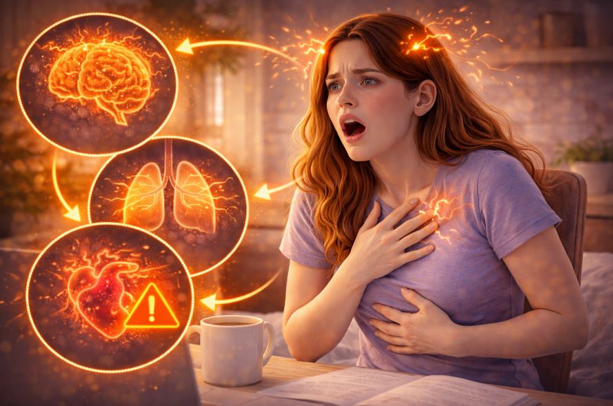 호흡 속도가 빨라질 때 신체 반응