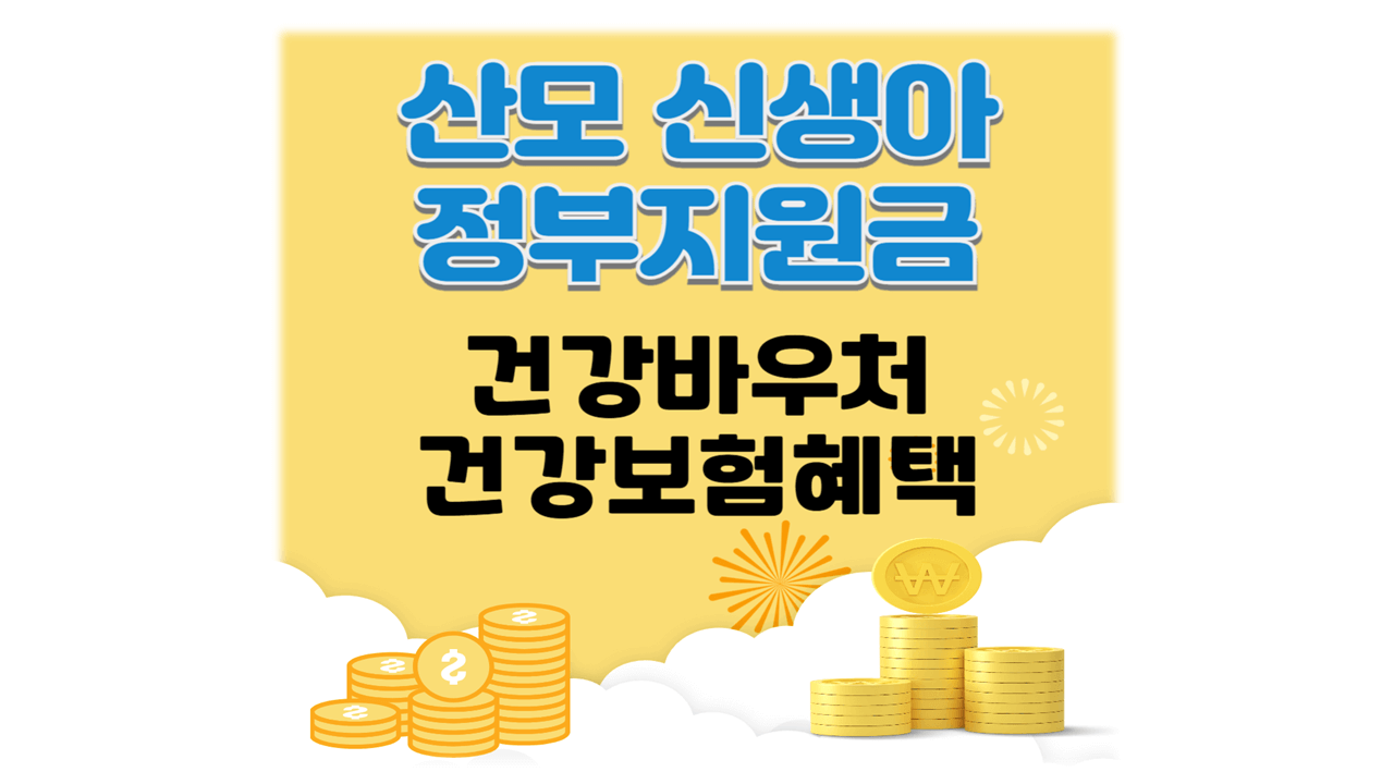 산모 신생아 지원금 혜택 건강보험 바우처 신청 대상 방법