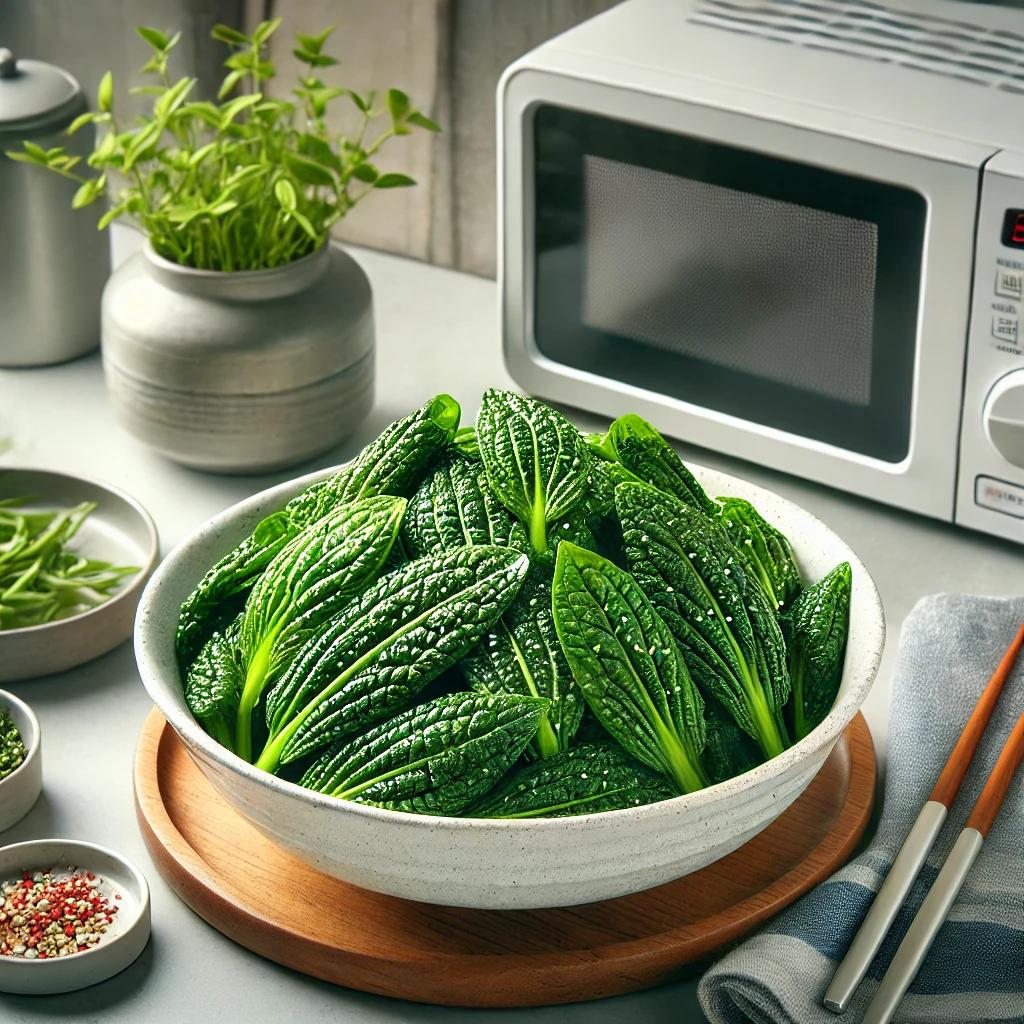전자레인지 깻잎찜 초간단 밥도둑!!