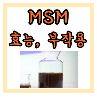 msm의 효능