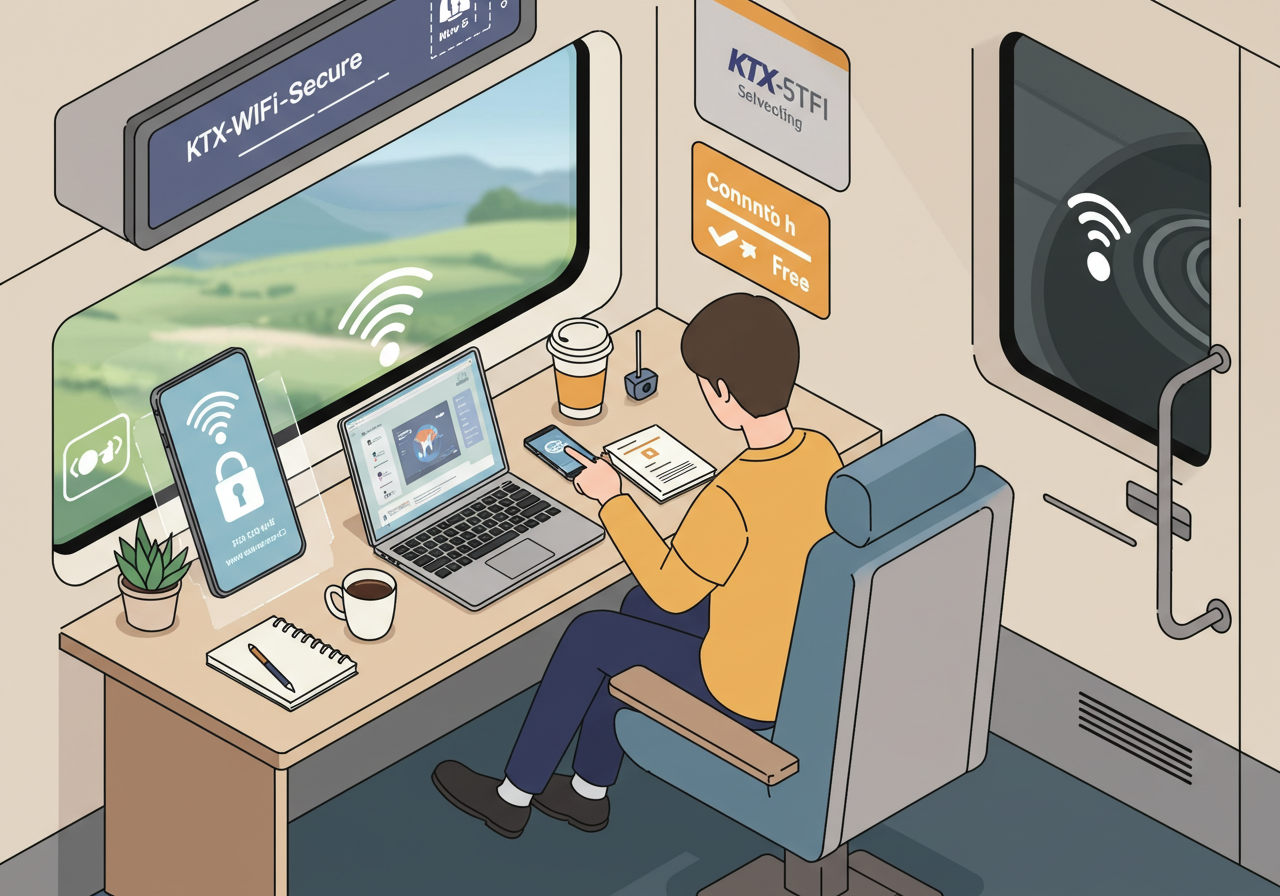 KTX 코레일 와이파이 Secure 완벽 연결 가이드&amp;#44; 쉽고 안전하게!
