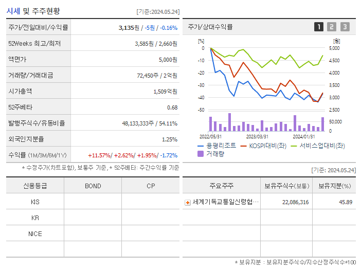 용평리조트_기업개요