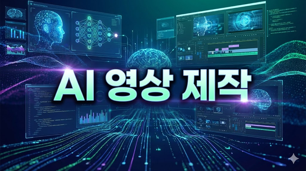 인공지능 기반 영상 제작 공정 이미지