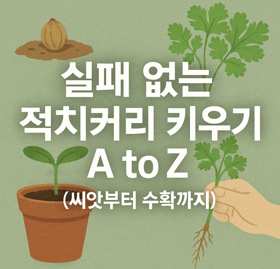 실패 없는 적치커리 키우기 A to Z (씨앗부터 수확까지)