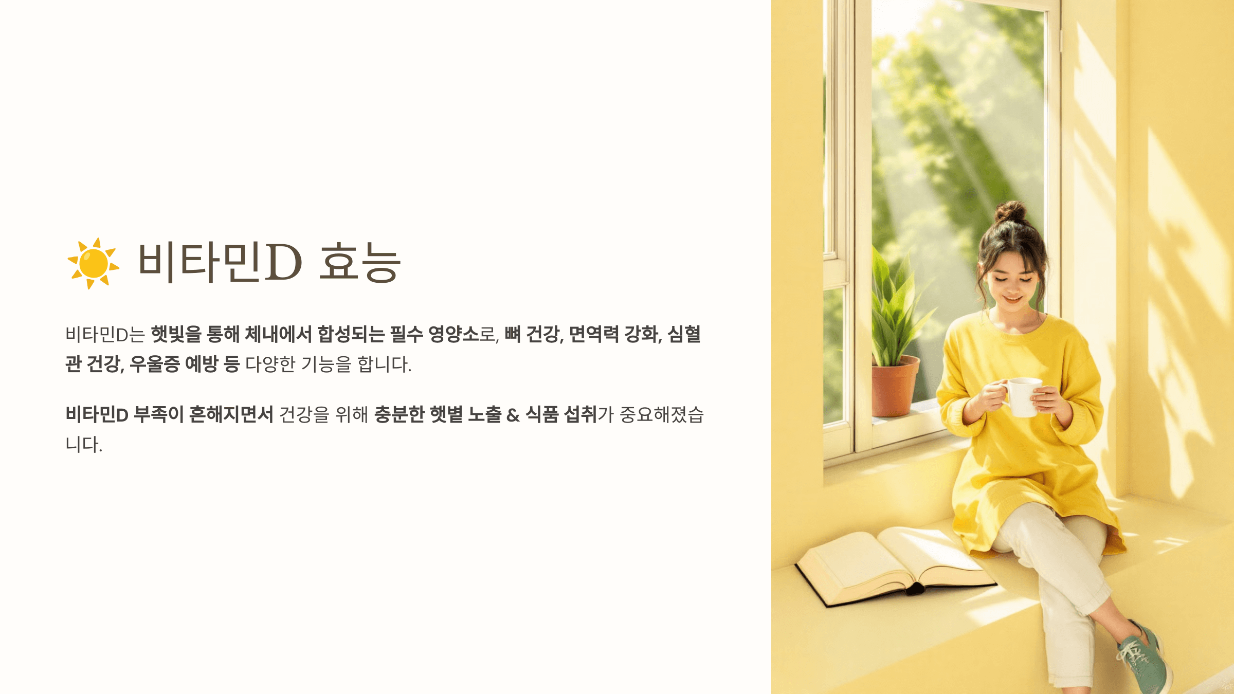 비타민D와 관련된 사진입니다.