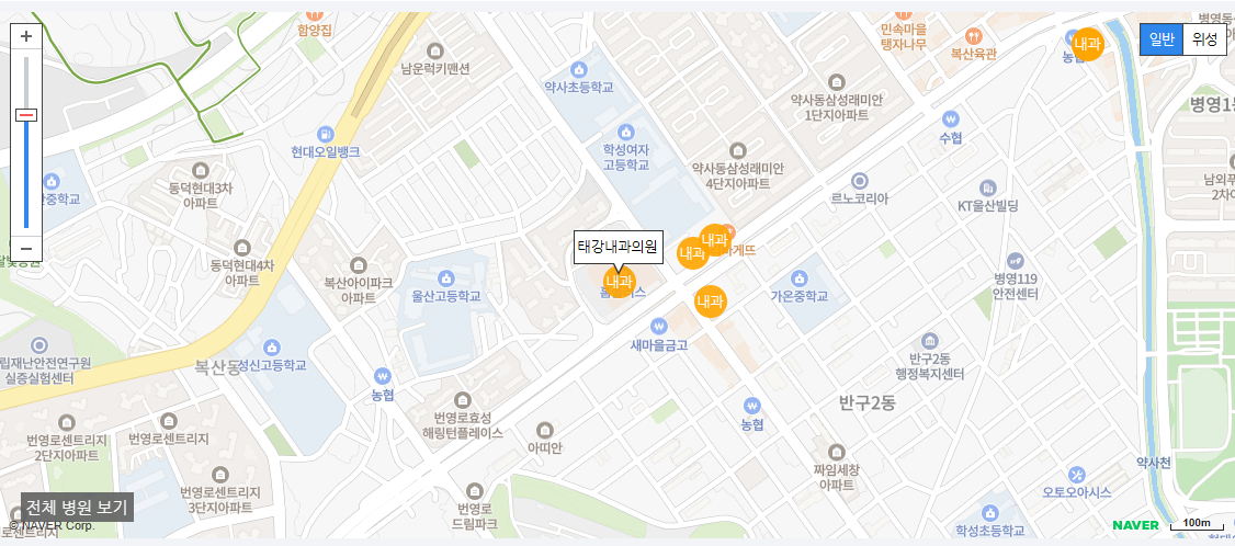 울산광역시 야간 진료 내과 병원 태강내과의원