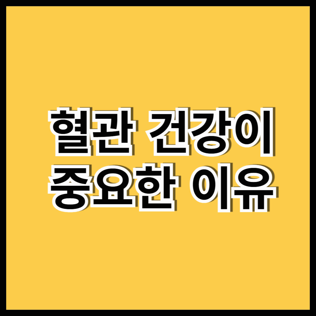 혈관 건강이 중요한 이유! ○○만 먹어도 혈관이 깨끗해진다!
