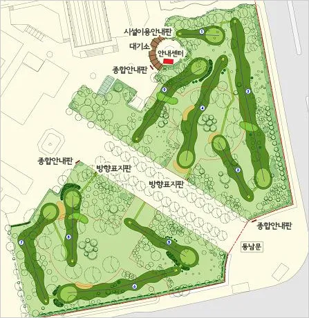 잠실파크골프장 조감도