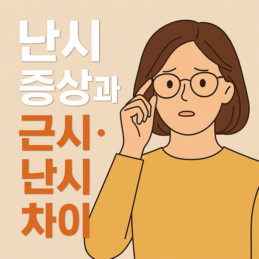 근시랑 난시 차이가 뭘까