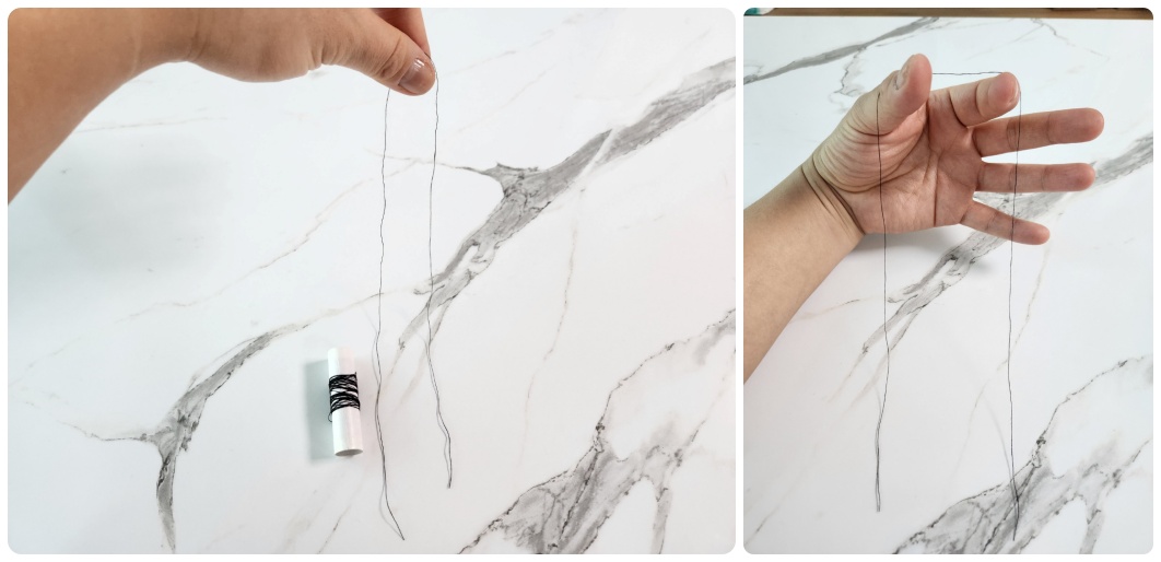 실 매듭짓는 방법 안내 사진