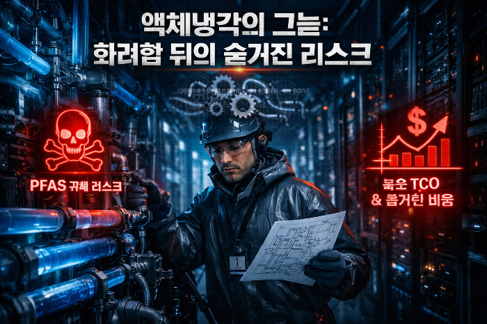 액체냉각의 리스크에 대해 표현한 이미지