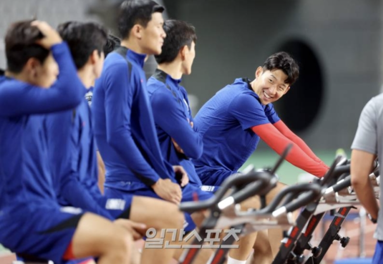 회복훈련중인 유럽파 선수들