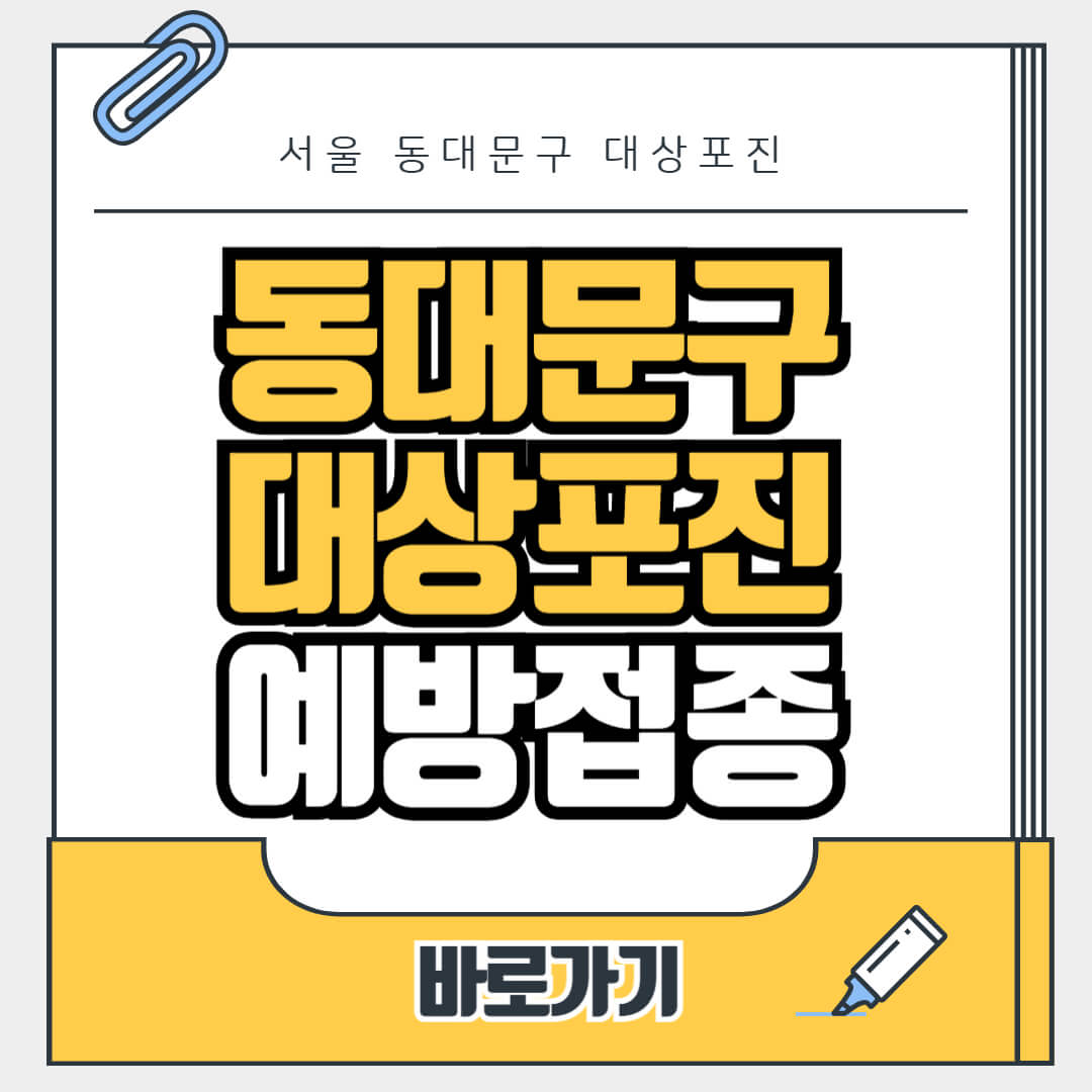 서울 동대문구 대상포진 무료 예방접종, 병원, 가격비교, 싼곳, 백신, 비용지원, 신청방법