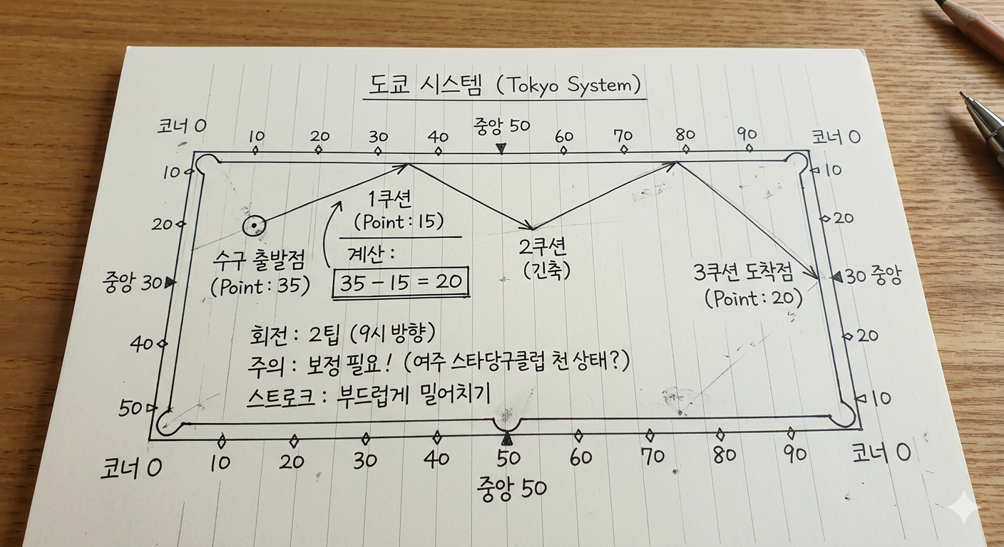 직접 테스트한 도쿄시스템 계산 배치도