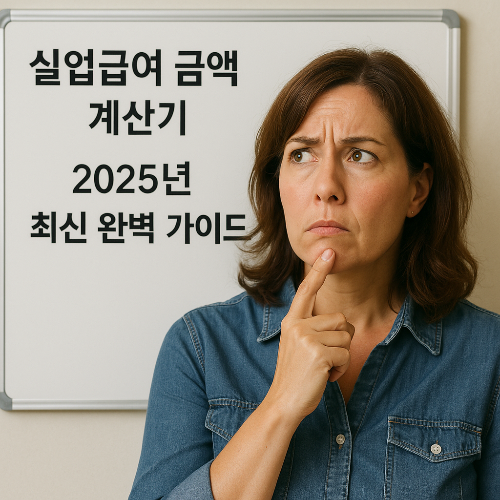 실업급여 금액 계산기 2025년 최신 완벽 가이드