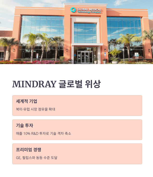 MINDRAY, 글로벌 시장에서의 위상과 강점