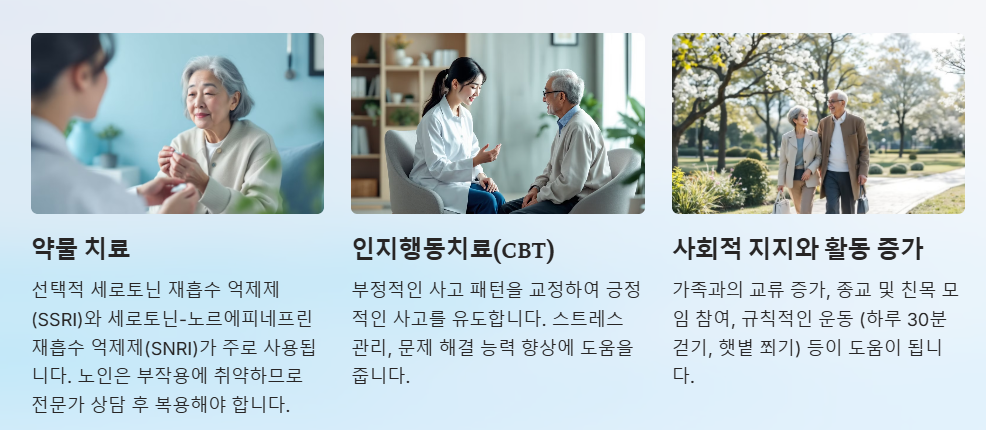노인 울증 치료방법