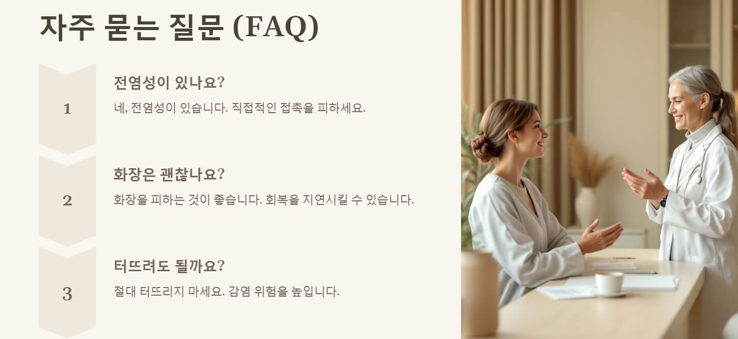 입술 물집 빨리 가라앉히는 방법