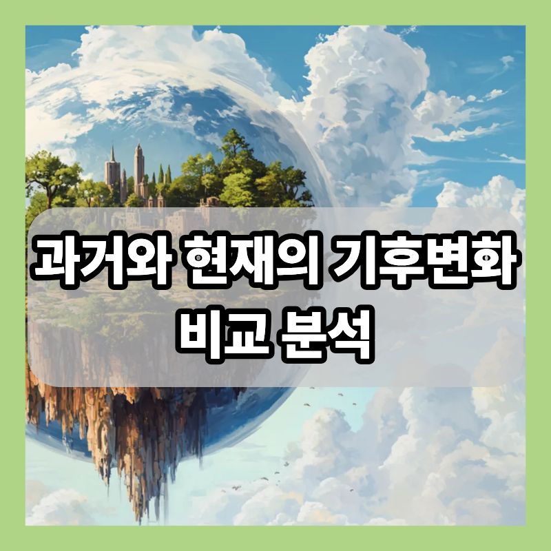 과거와 현재의 기후변화 비교 분석