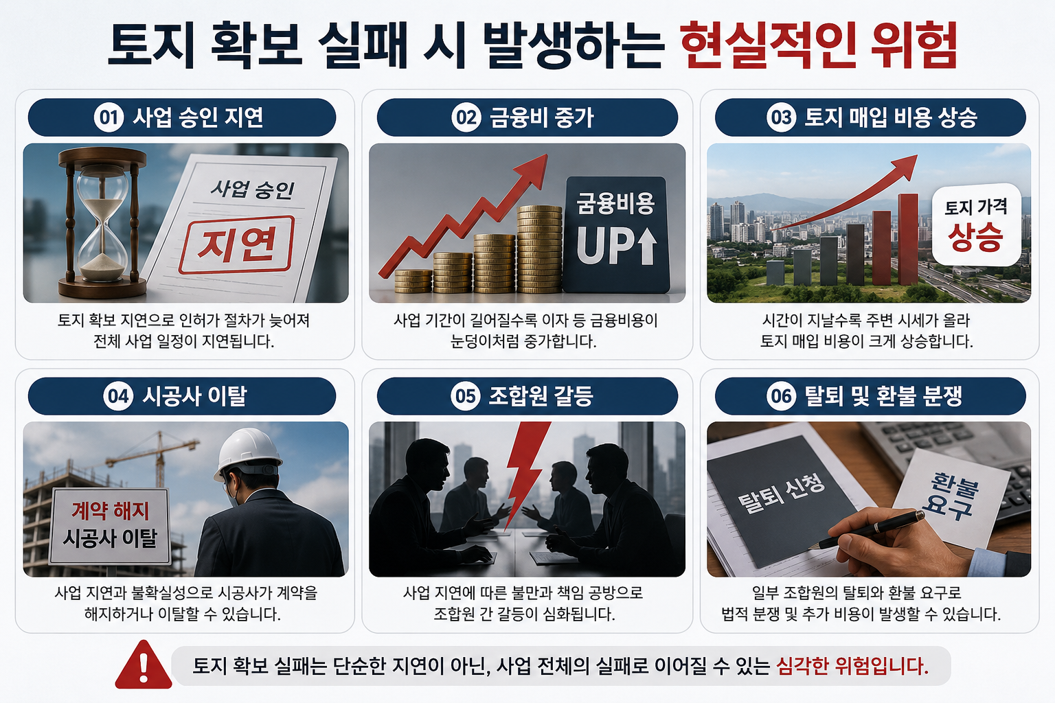 지역주택조합 토지 확보율 문제 6가지, 95% 믿어도 될까? 지금 바로 확인