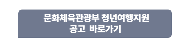 문화체육관광부 청년여행지원 공고