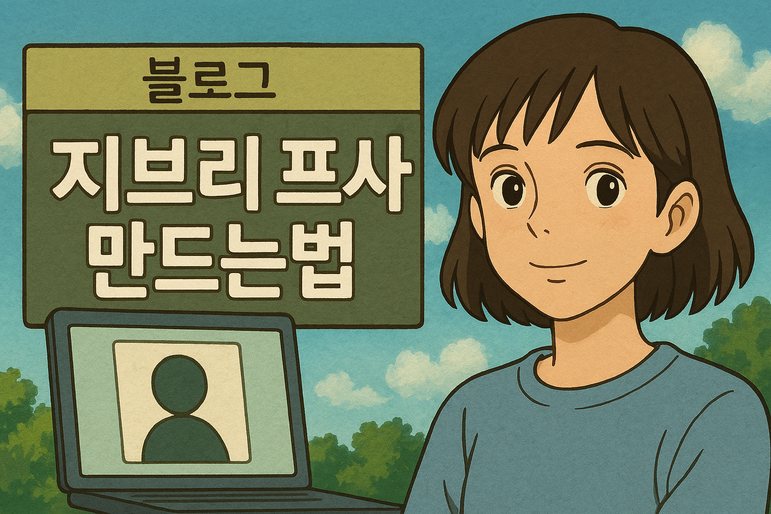 지브리 프사 만드는법｜챗GPT 무료로 사진 애니메이션 그림 만들기