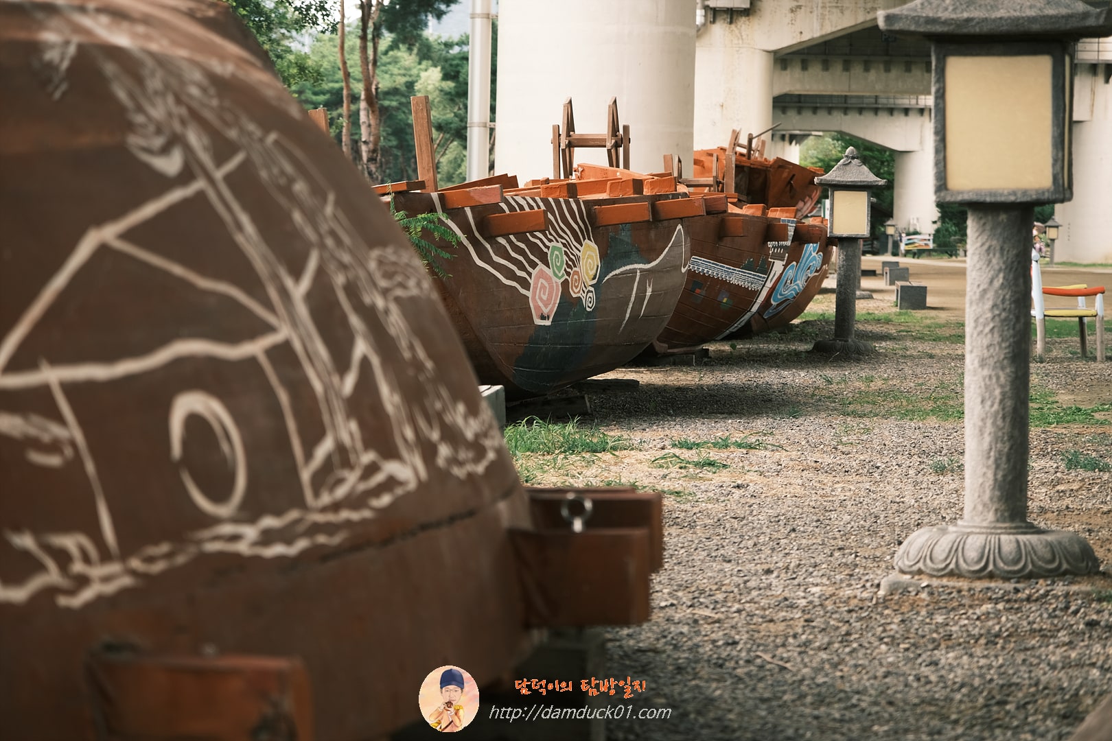 정비중인 배다리