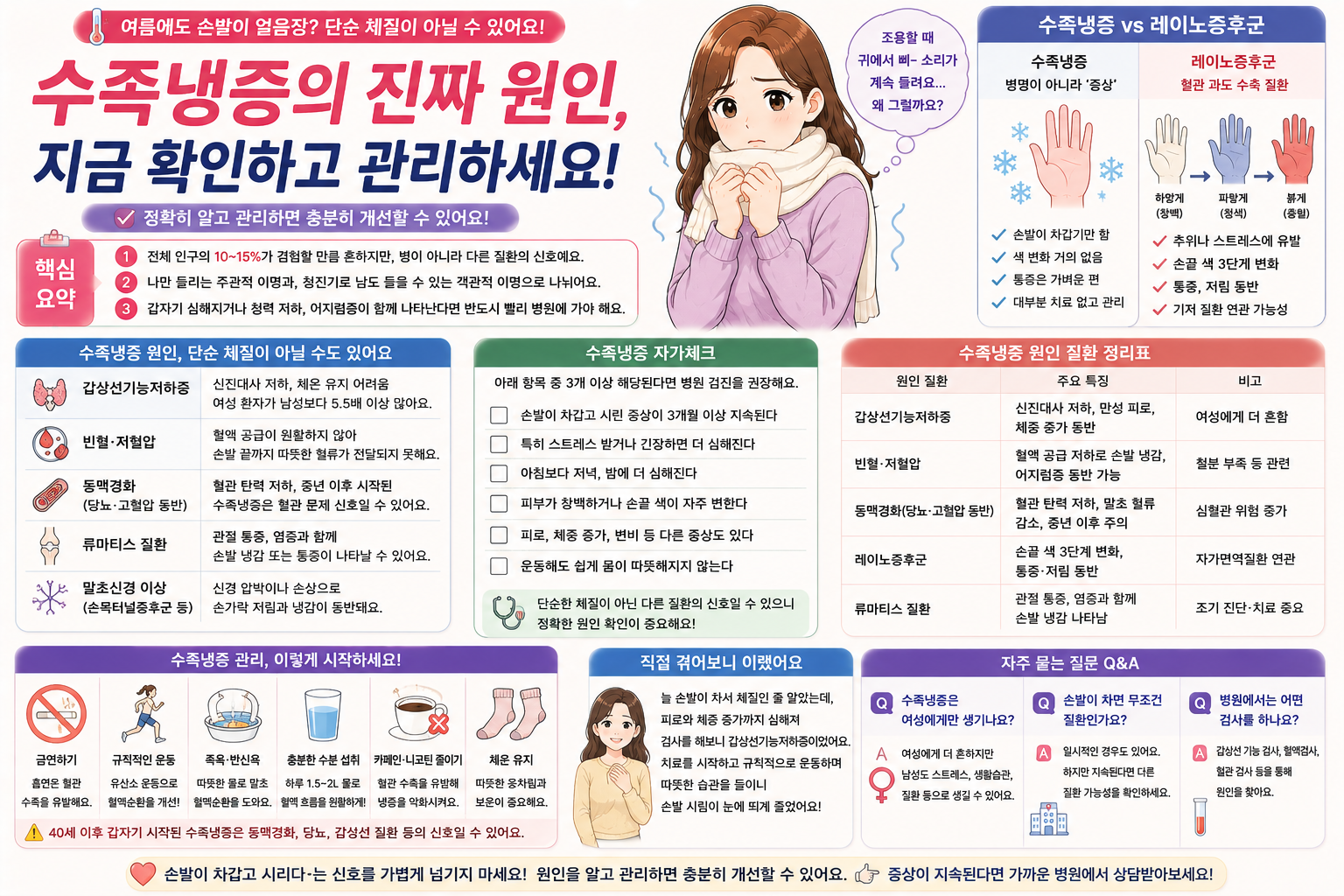 수족냉증 원인, 순환장애 신호일
