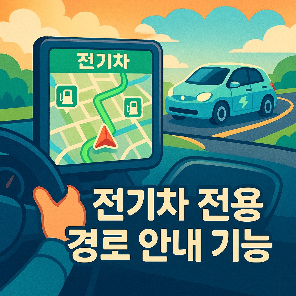 전기차 전용 경로 안내 기능