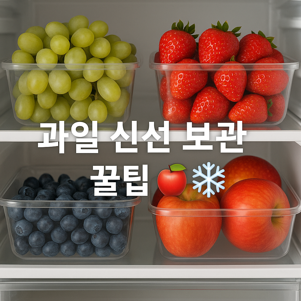 과일 오래 두고 먹는 비밀 🍎 신선 보관 꿀팁 총정리