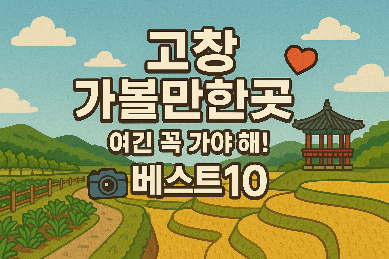 고창 가볼만한곳 베스트10