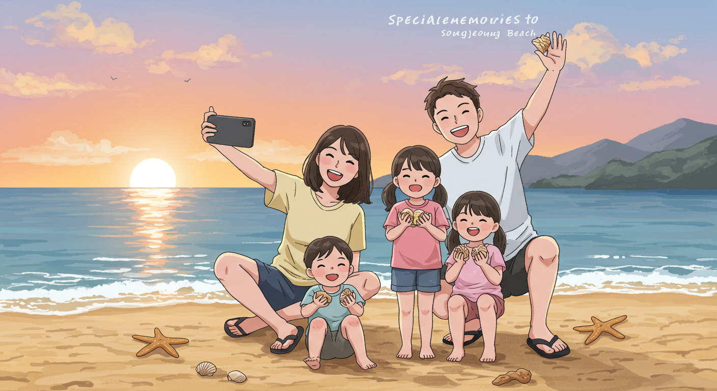 송정해변 가족 여행의 특별한 추억