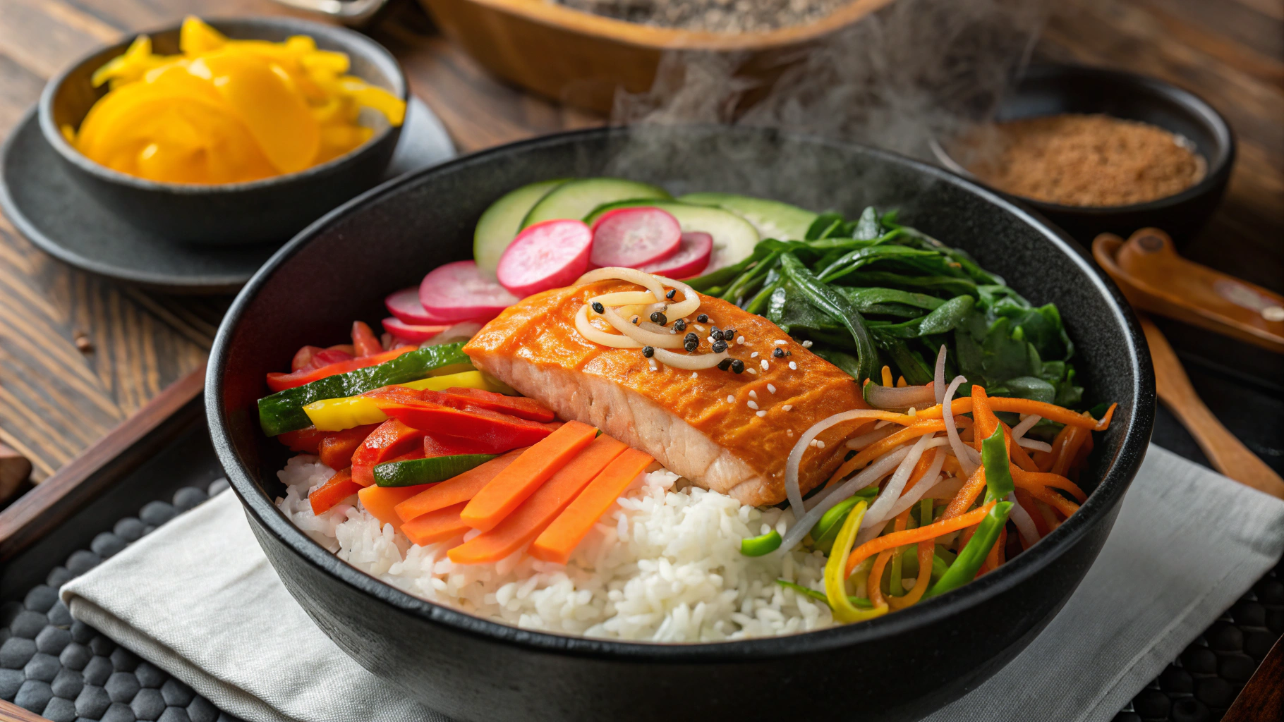 연어 비빔밥