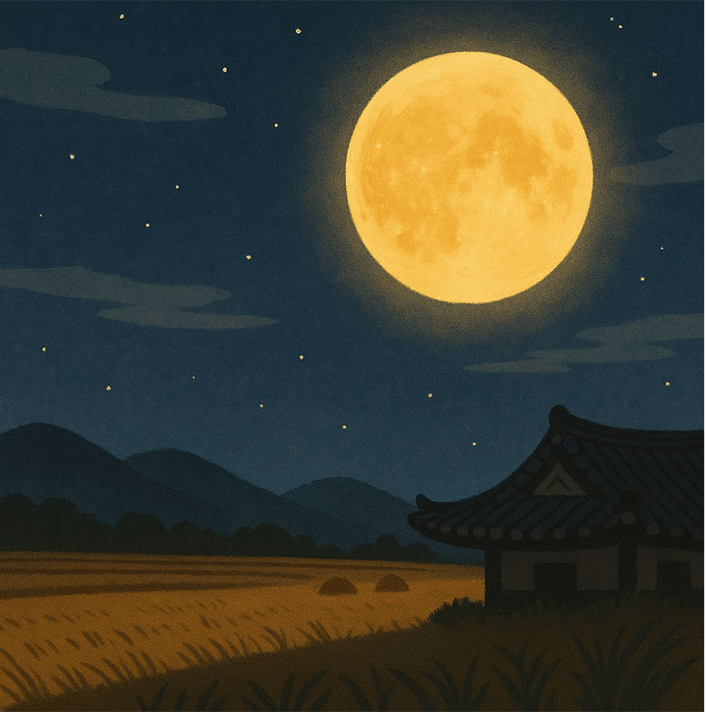 AI가 만들어준 한가위 보름달