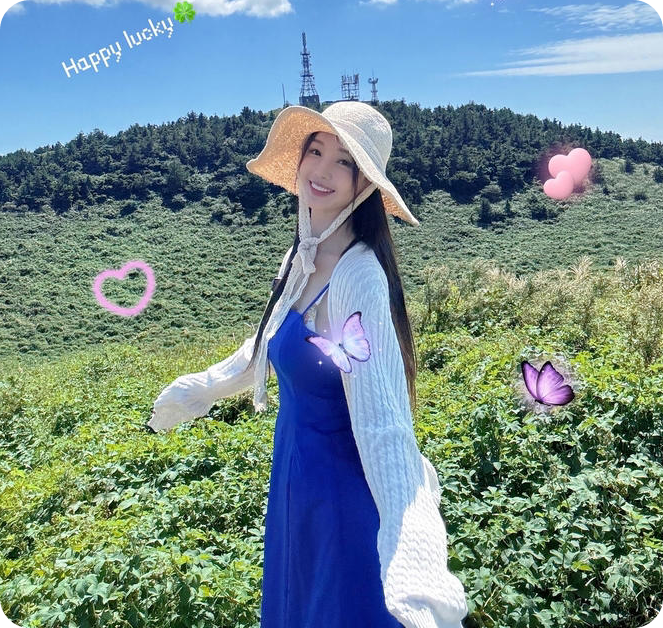 청량한 제주와 인형 미모의 조화 [사진=남규리 SNS.]