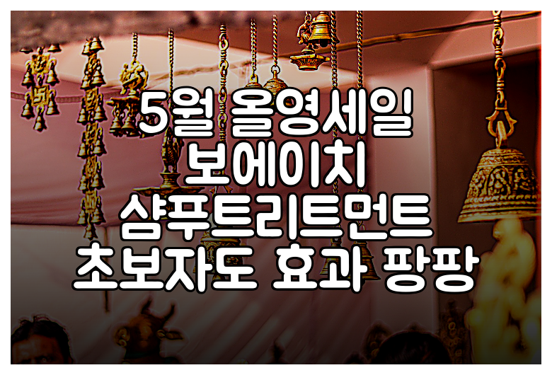 5월 올영세일 보에이치 샴푸트리트먼트 초보자도 효과 팡팡